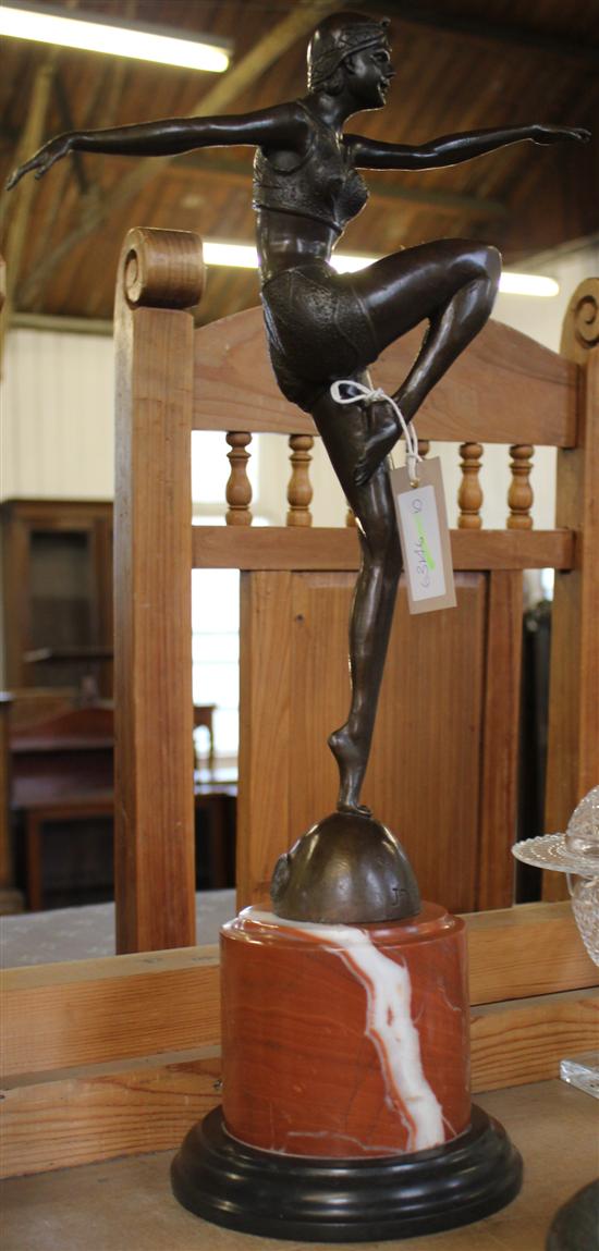 An Art Deco style bronze figure